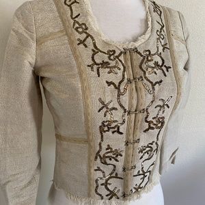 Ya Ya linen/Cotton women's 3/4 jacket coat XS